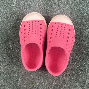 Pink Native toddler shoes